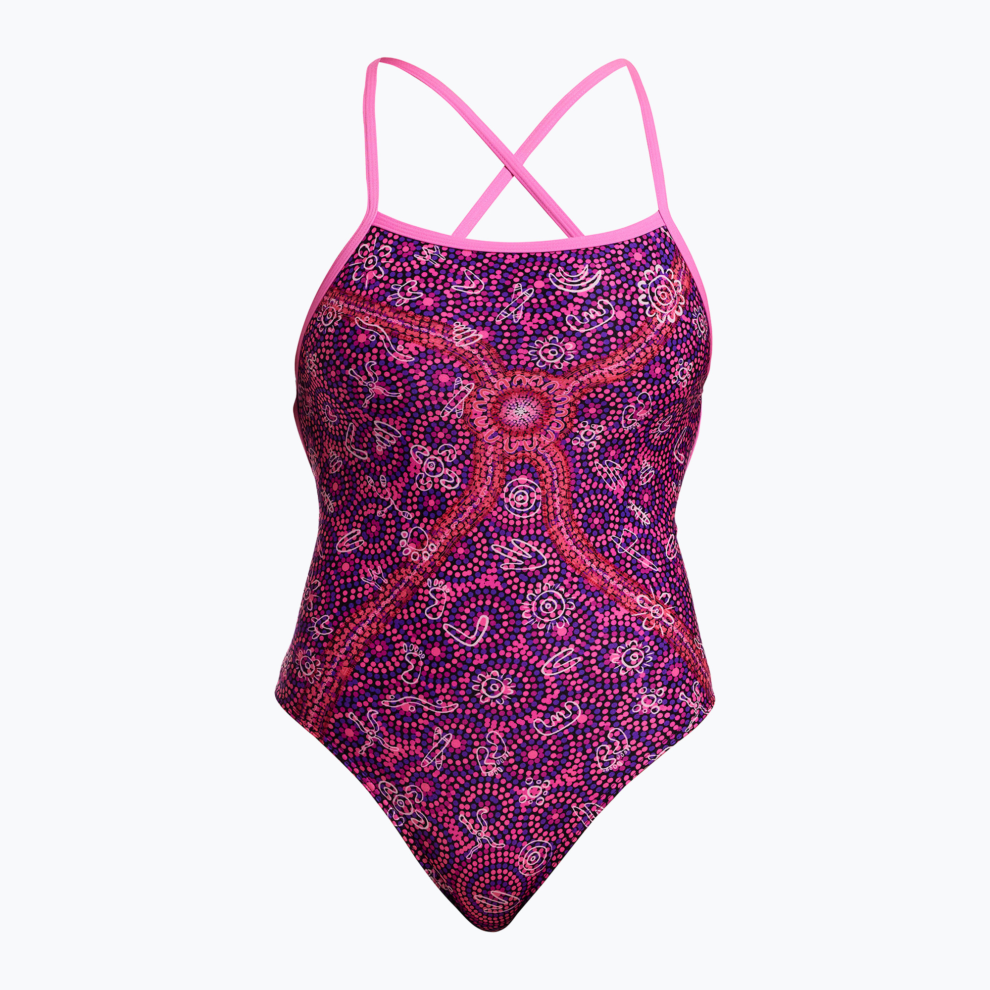 Dámske jednodielne plavky Funkita Strapped In One Piece walk together (Strapped In One Piece FKS034L7206314)