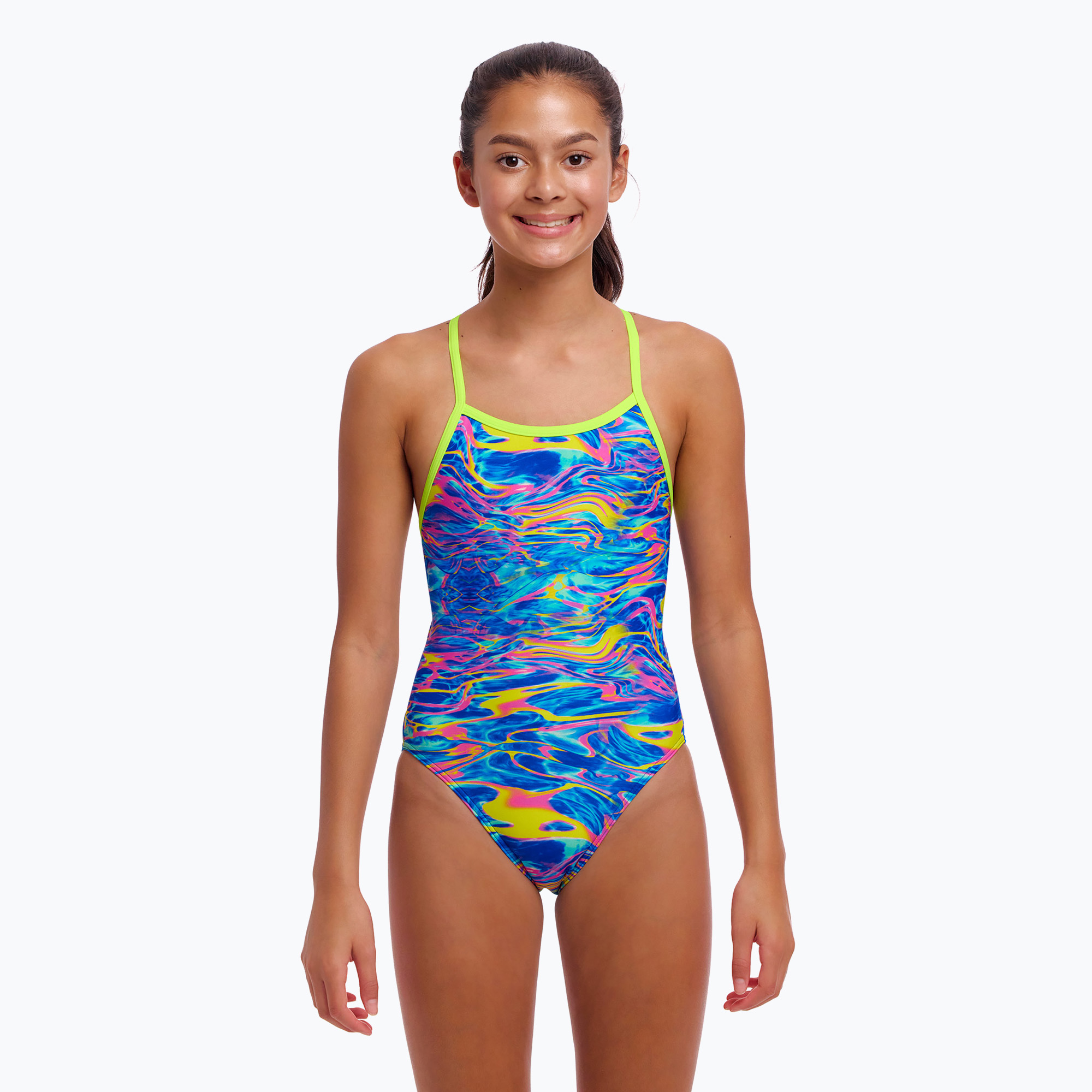 Detské jednodielne plavky Funkita Single Strap One Piece sti crazy (Single Strap One Piece FKS030G7182010)