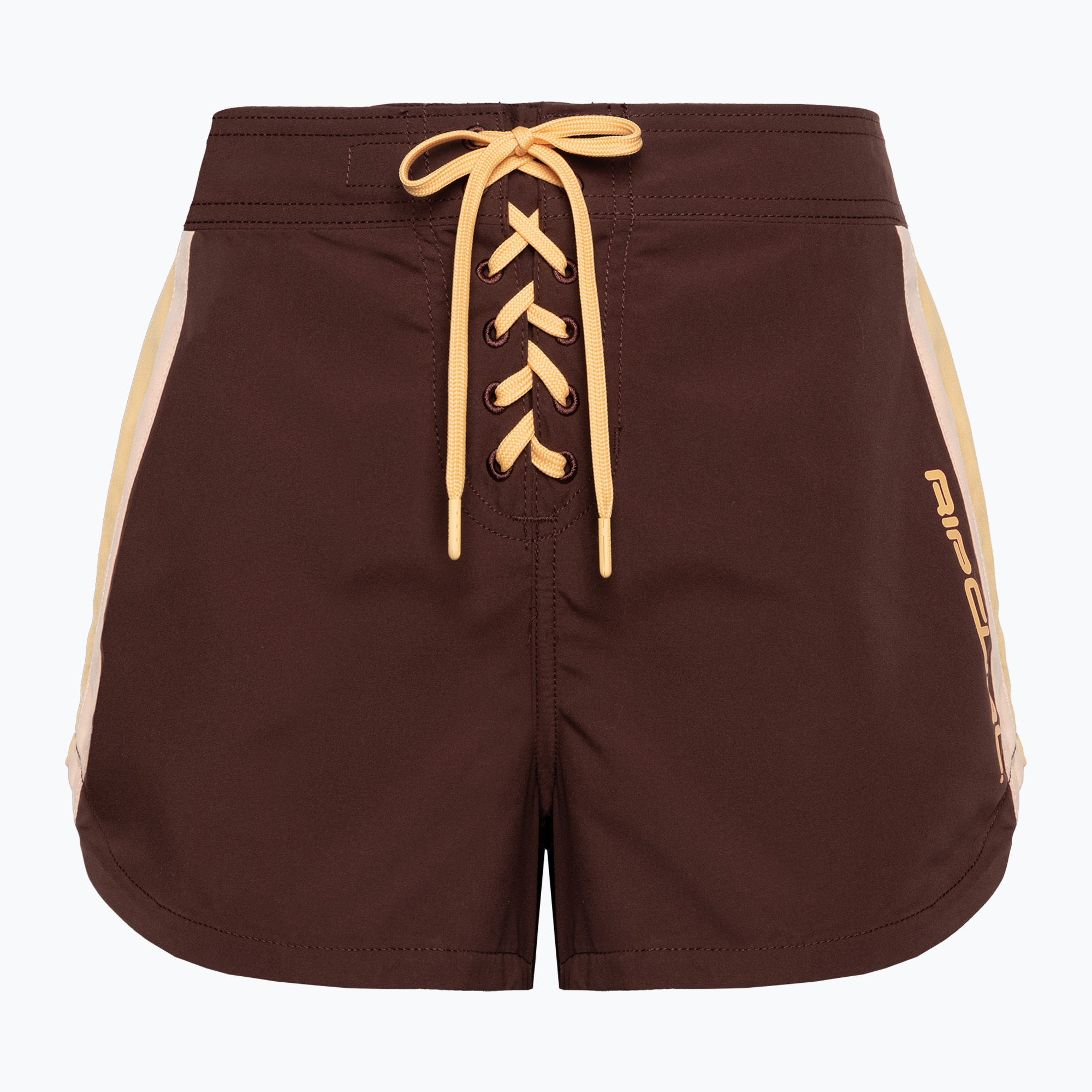 Dámske plavecké šortky Rip Curl Block Party Hi Waist 3" plum (Block Party Hi Waist 3" 013WBO)