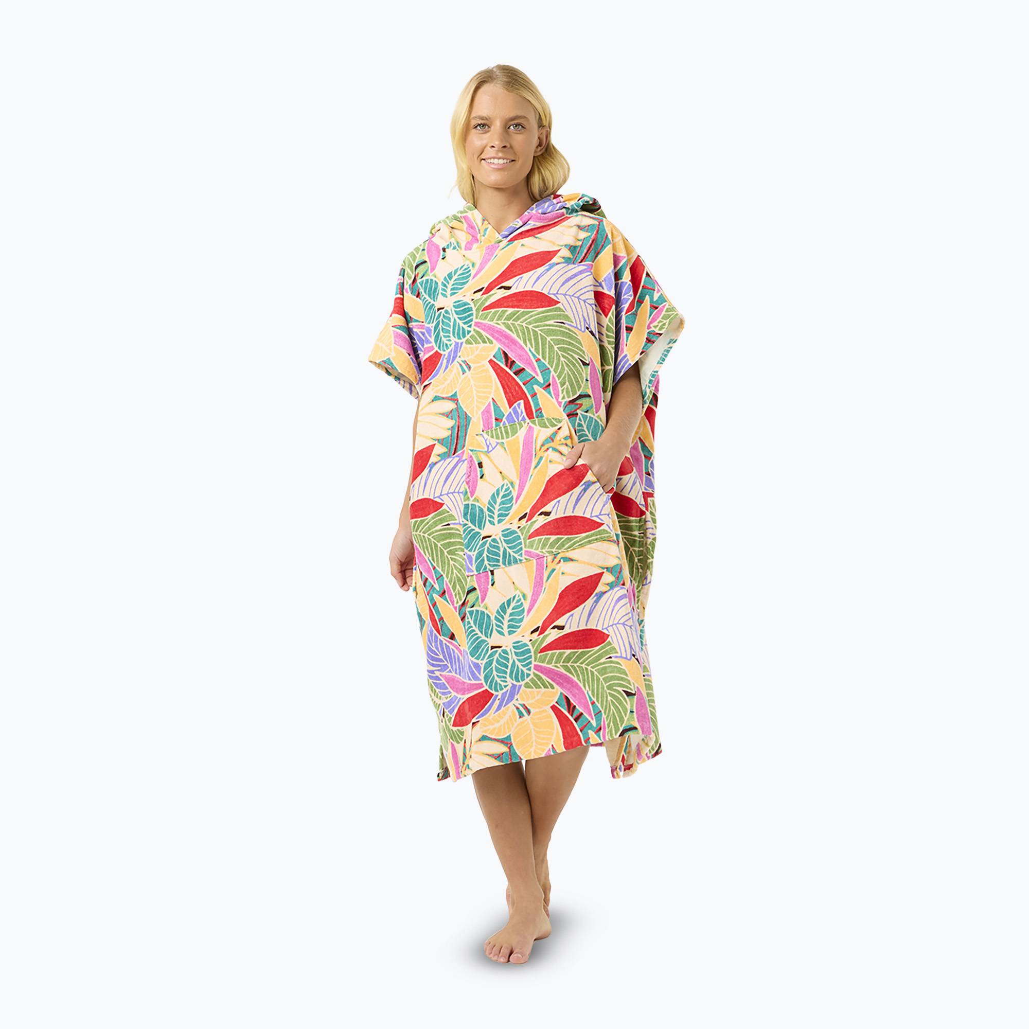 Dámske pončo Rip Curl Mixed Hooded dark chocolate (Mixed Hooded 00VWTO)