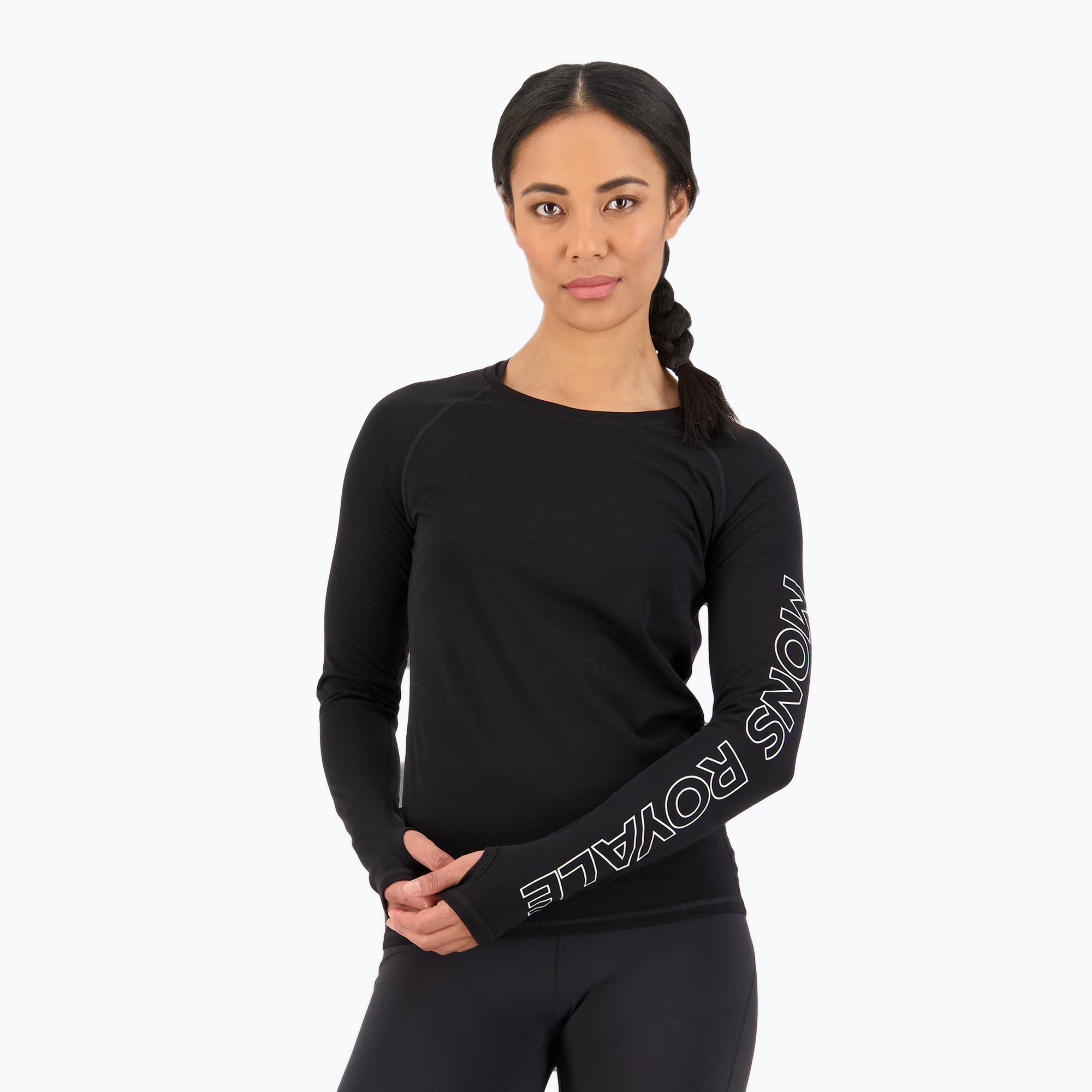 Dámske termoaktivne tričko s dlhým rukávom Mons Royale Bella Tech black (Bella Tech LS 100029-1165-001)
