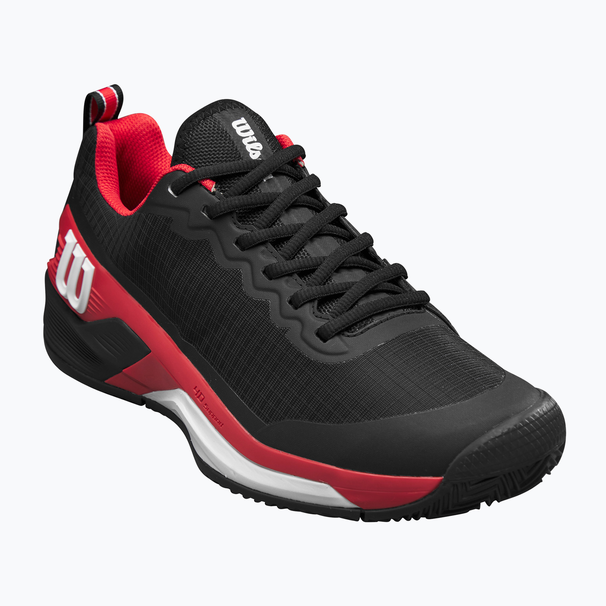 Pánska tenisová obuv Wilson Rush Pro 4.5 Clay black/ infrared/ white (Rush Pro 4.5 Clay WRS335340)