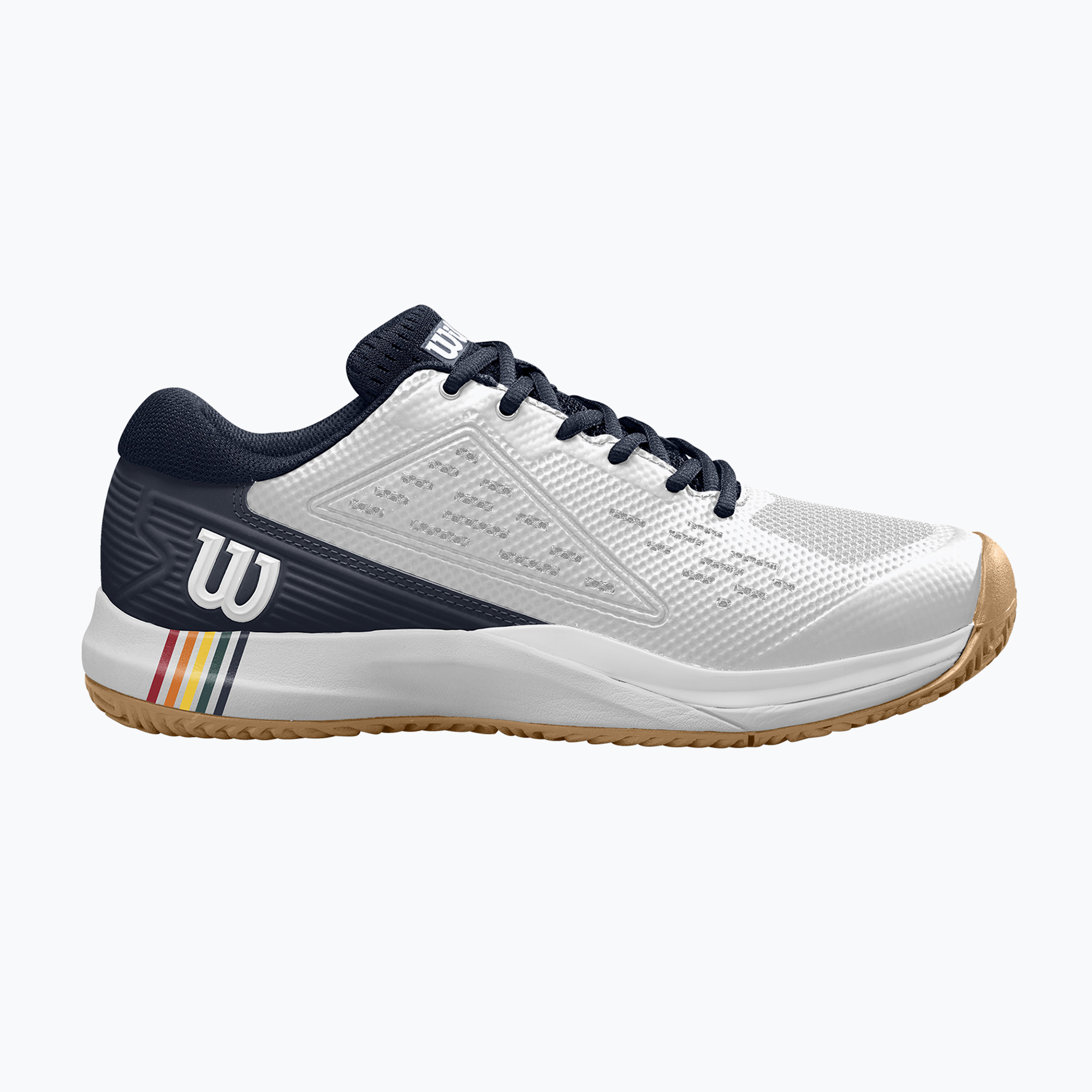 Pánska tenisová obuv Wilson Rush Pro Ace Clay RG white/ navy blazer/ rubber (Rush Pro Ace Clay RG WRS335970)