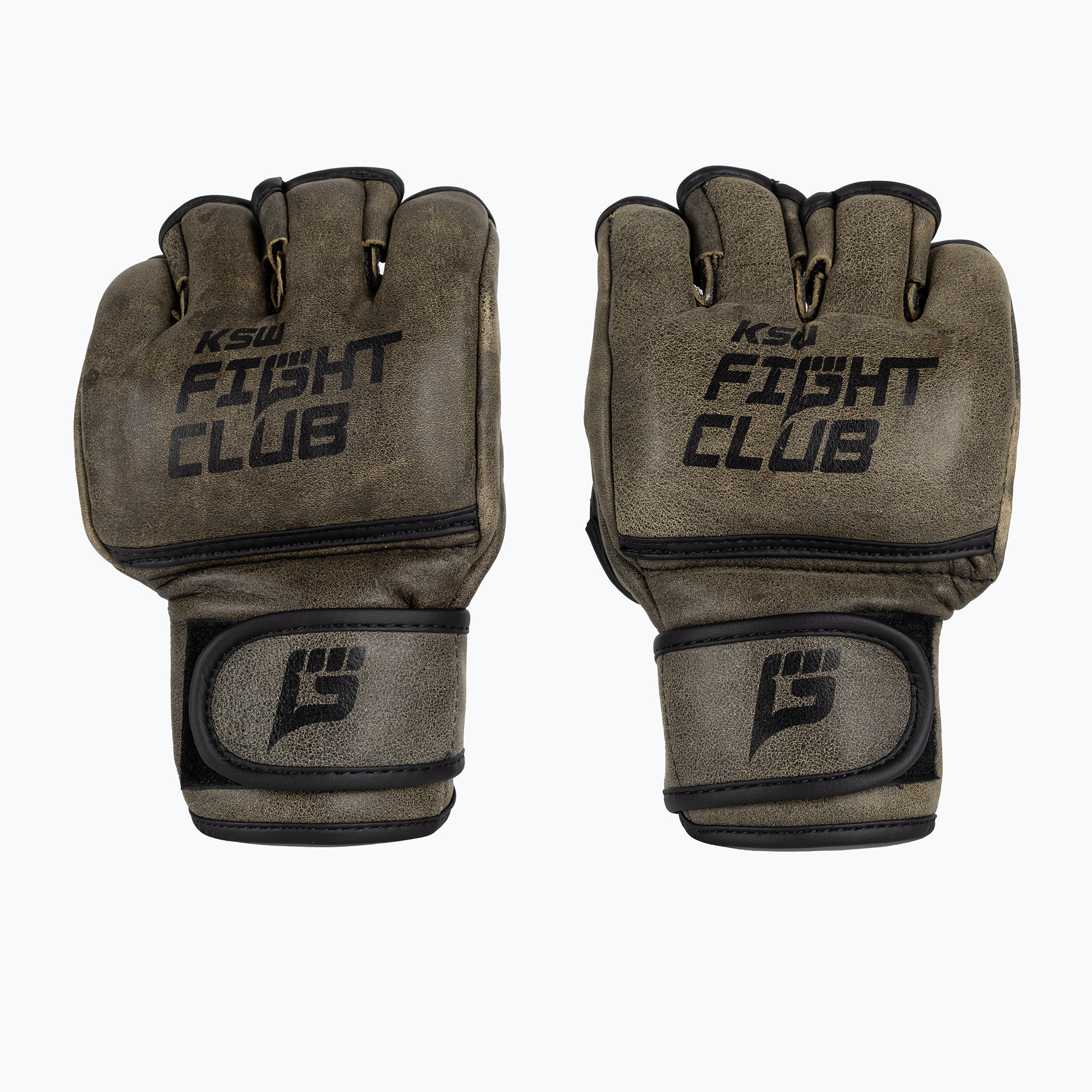 KSW Fight Club hnedé grapplingové rukavice Gloves_FCL