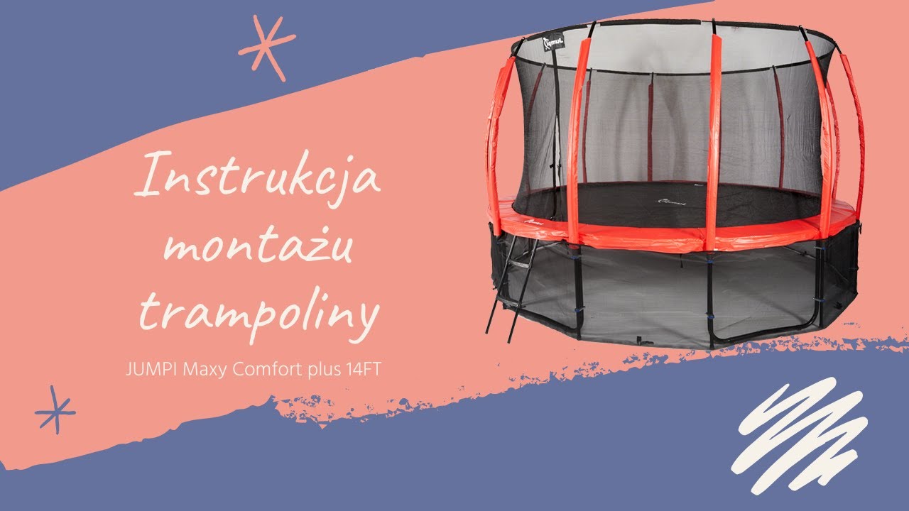 Záhradná trampolína Jumpi Maxy Comfort Plus 435 cm oranžová TR14FT