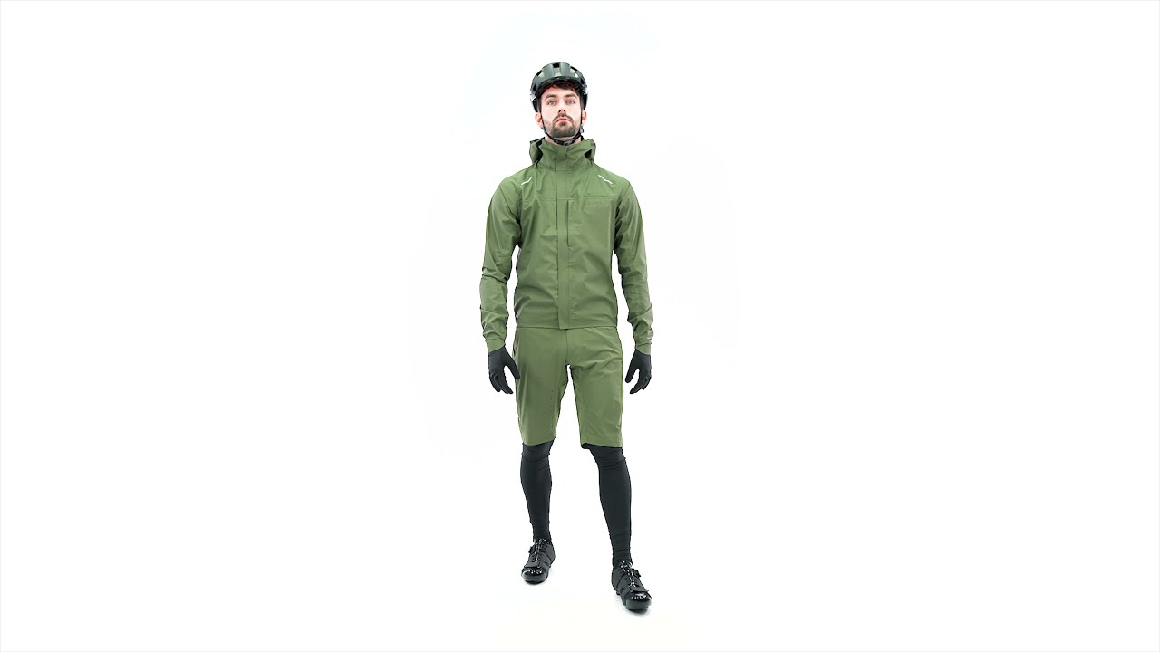 Pánska cyklistická bunda Endura GV500 Waterproof olive green