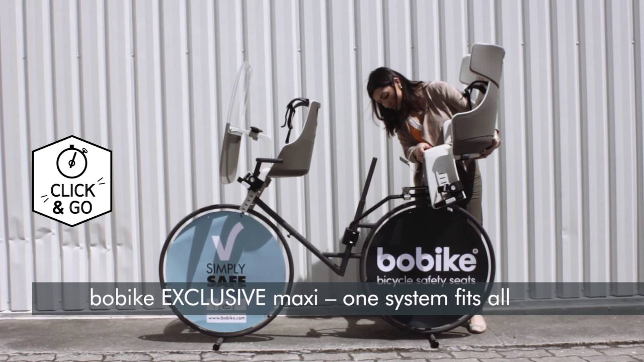 Zadný rám sedadla na bicykel bobike Exclusive Maxi Plus 1P čierny 8011100018