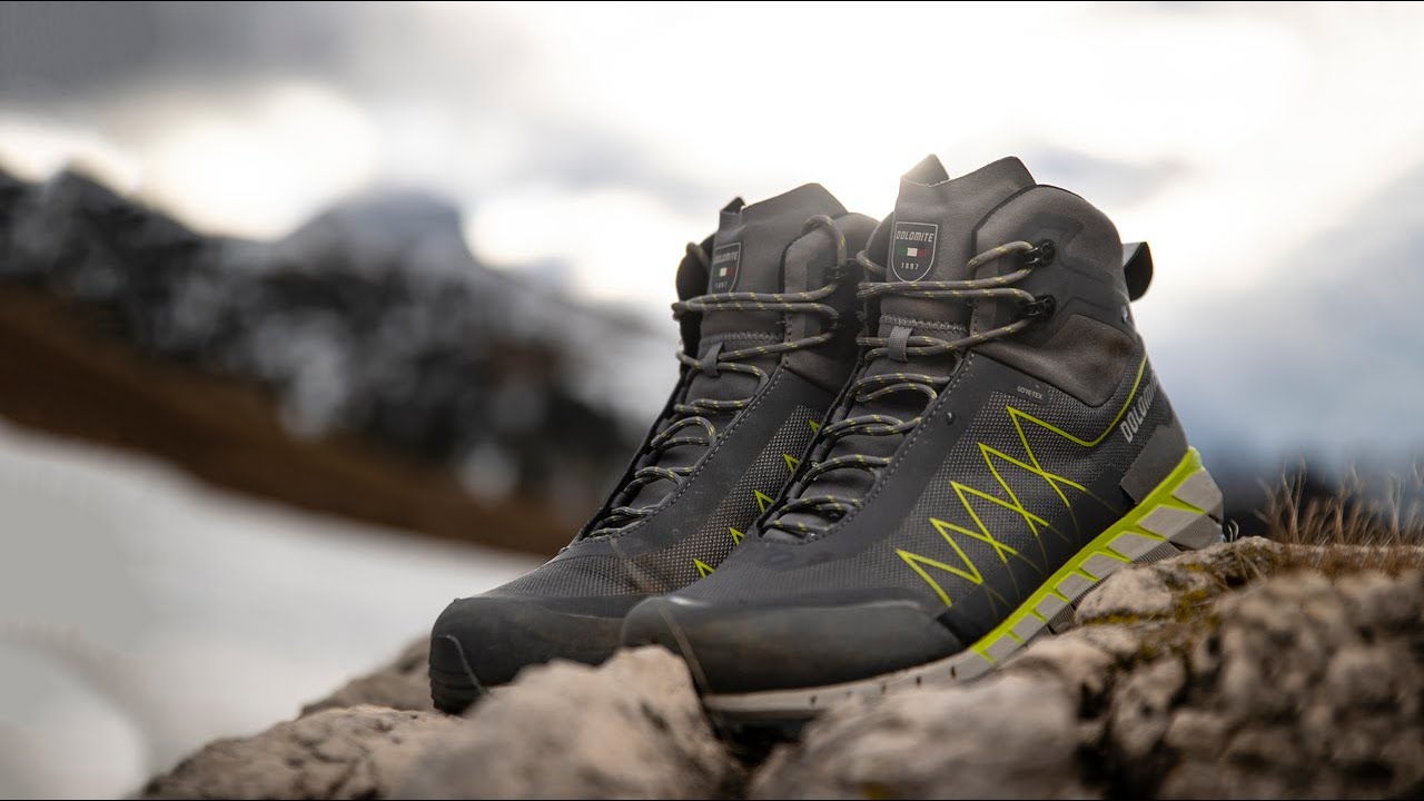 Pánske trekové topánky Dolomite Croda Nera Hi GTX grey