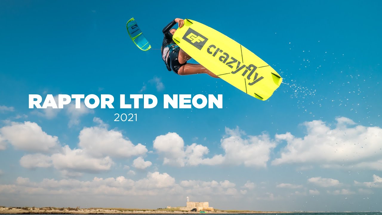 CrazyFly Raptor LTD Neónovo zelený kiteboard T002-0306