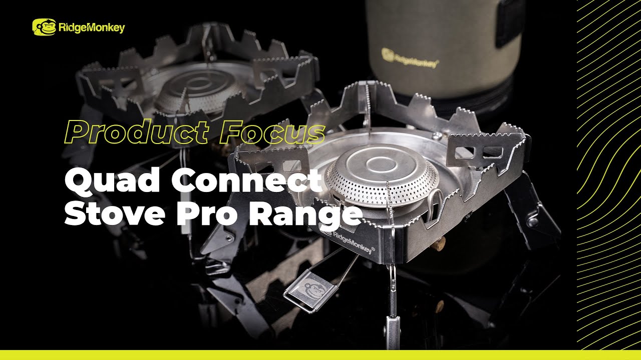RidgeMonkey Quad Stove Pro silver RM183 horák
