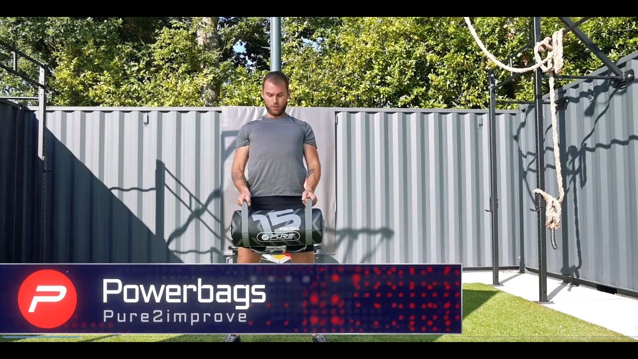 Pure2Improve 15kg Power Bag šedá/čierna P2I201730 tréningová taška