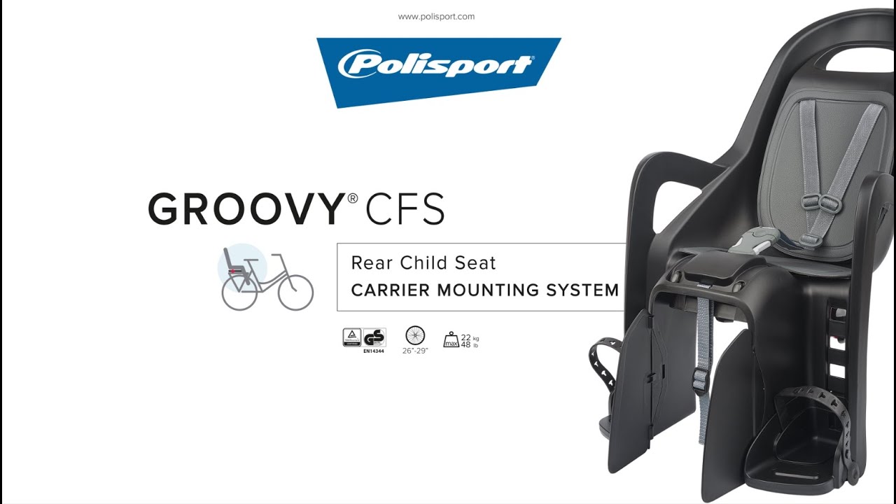 Detská cyklistická sedačka POLISPORT Groovy CFS FO hnedá 8406100016