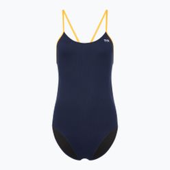 Dámske jednodielne plavky TYR Hexa Cutoutfit navy/gold