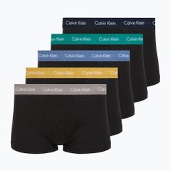Boxerky Calvin Klein LV00NB4412 Low Rise Trunk 5 pairs black bodies with driftwood/moonlight