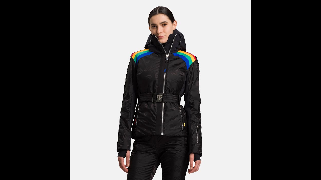 Dámska lyžiarska bunda Rossignol W Rainbow black