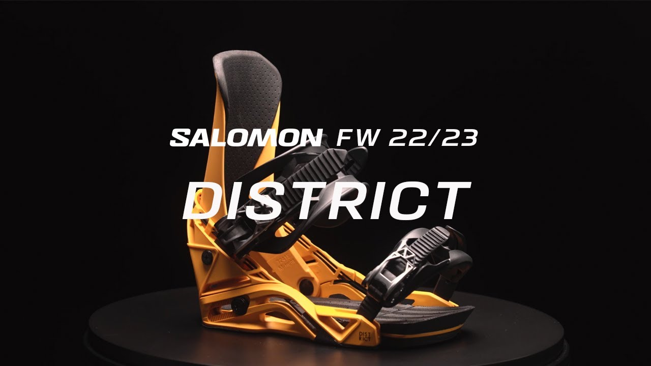 Pánske snowboardové viazanie Salomon District black L41776