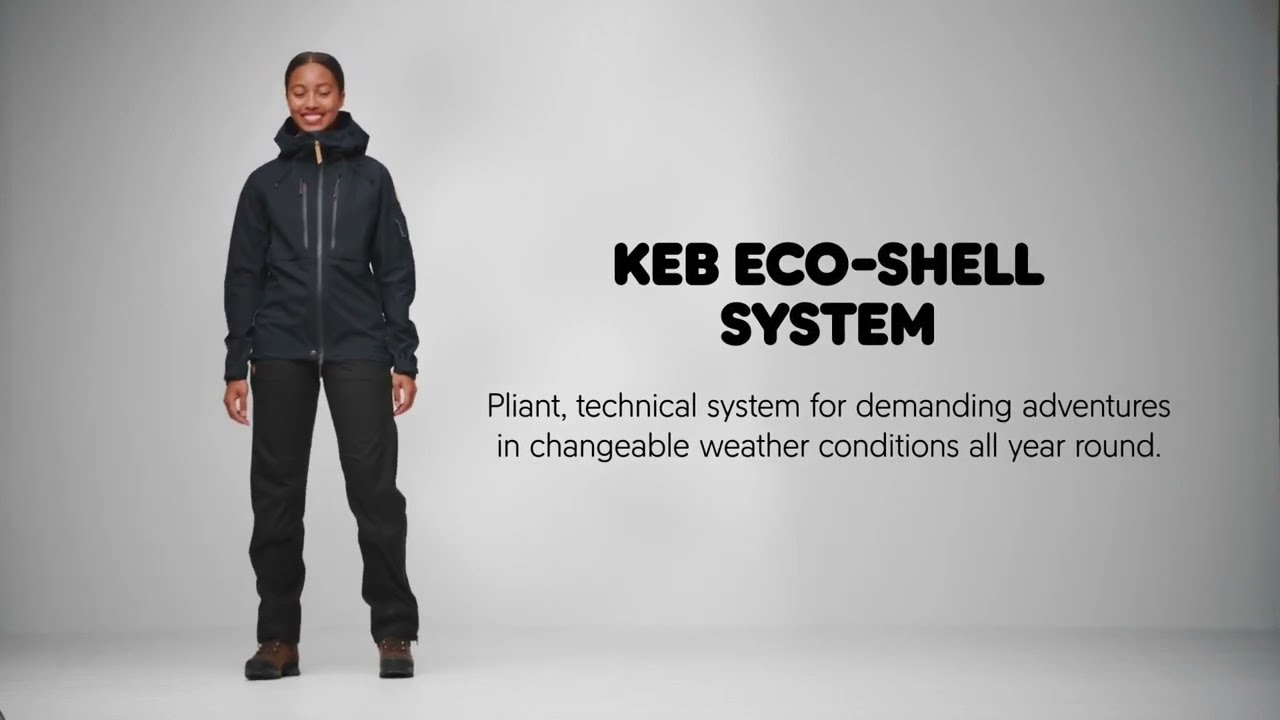 Pánska bunda do dažďa Fjällräven Keb Eco-Shell zelená F82411