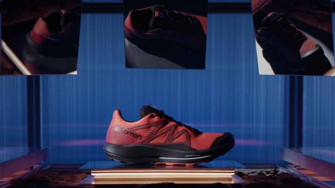 Salomon Speedcross 6 GTX pánska bežecká obuv black/red dahlia/poppy red