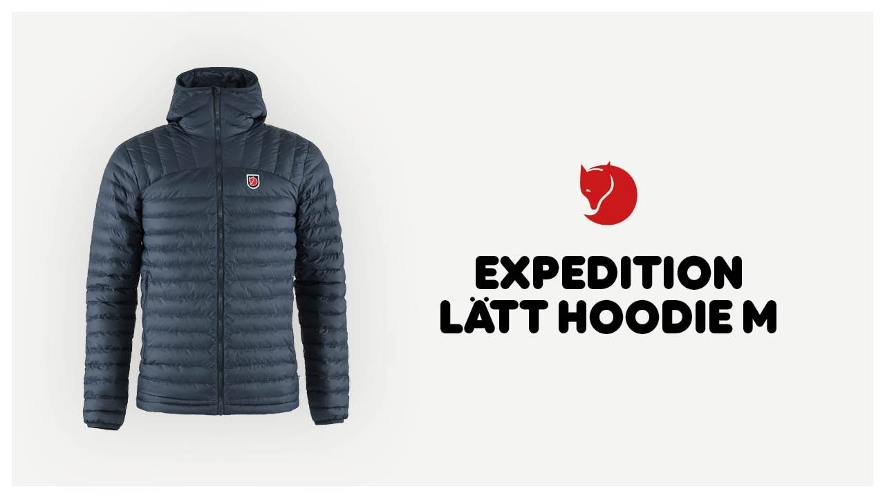 Pánska páperová bunda Fjällräven Expedition Latt Hoodie black F86119